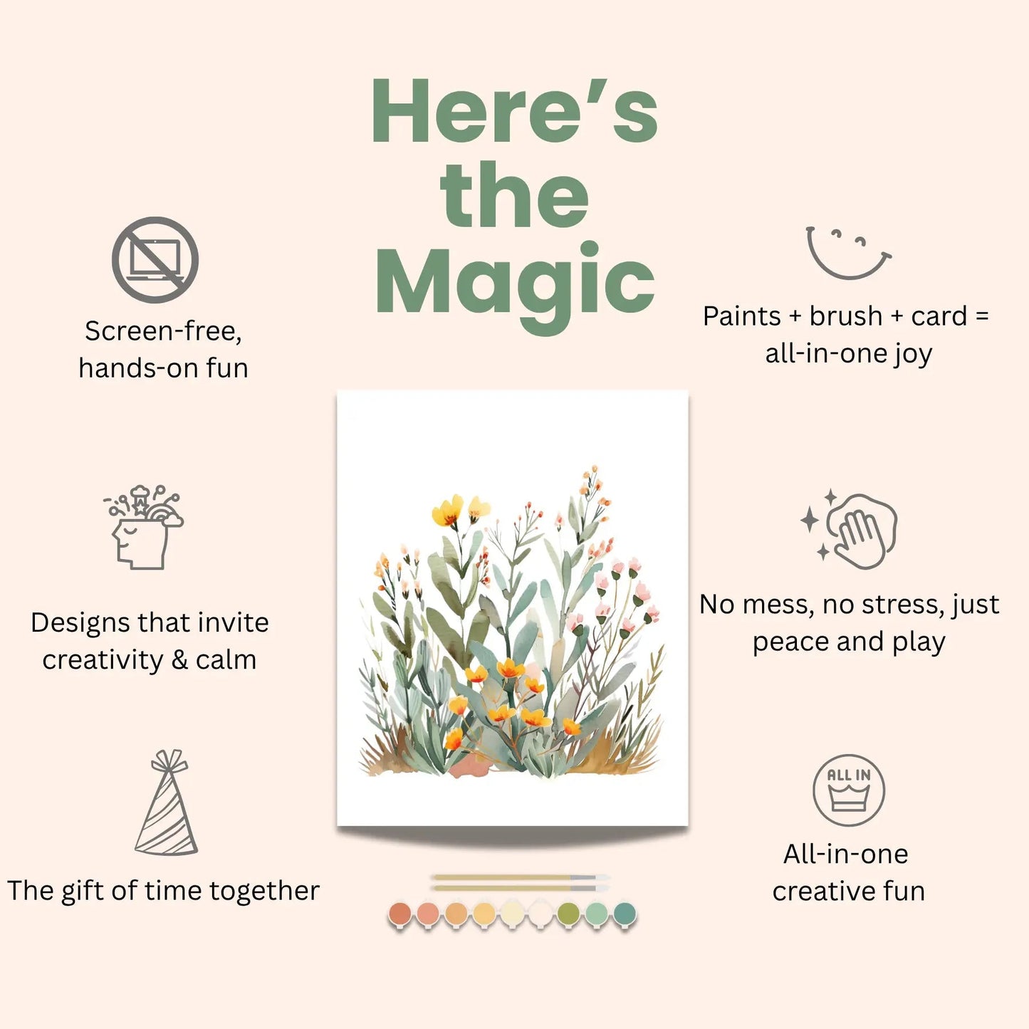 Desert Bloom All-In-One Watercolor Kit – Beginner Mindful Painting Set