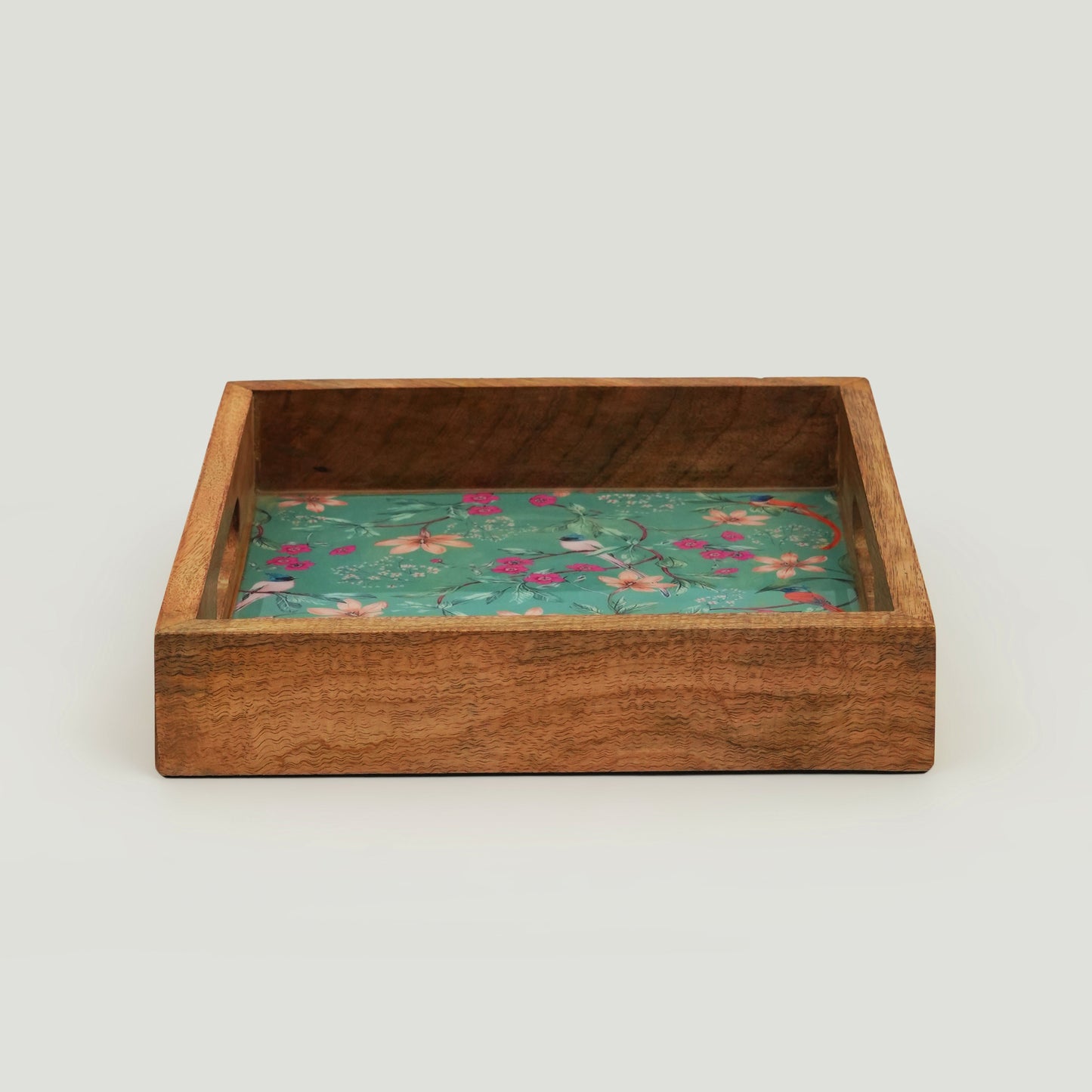 Aqua Flora Serving Tray