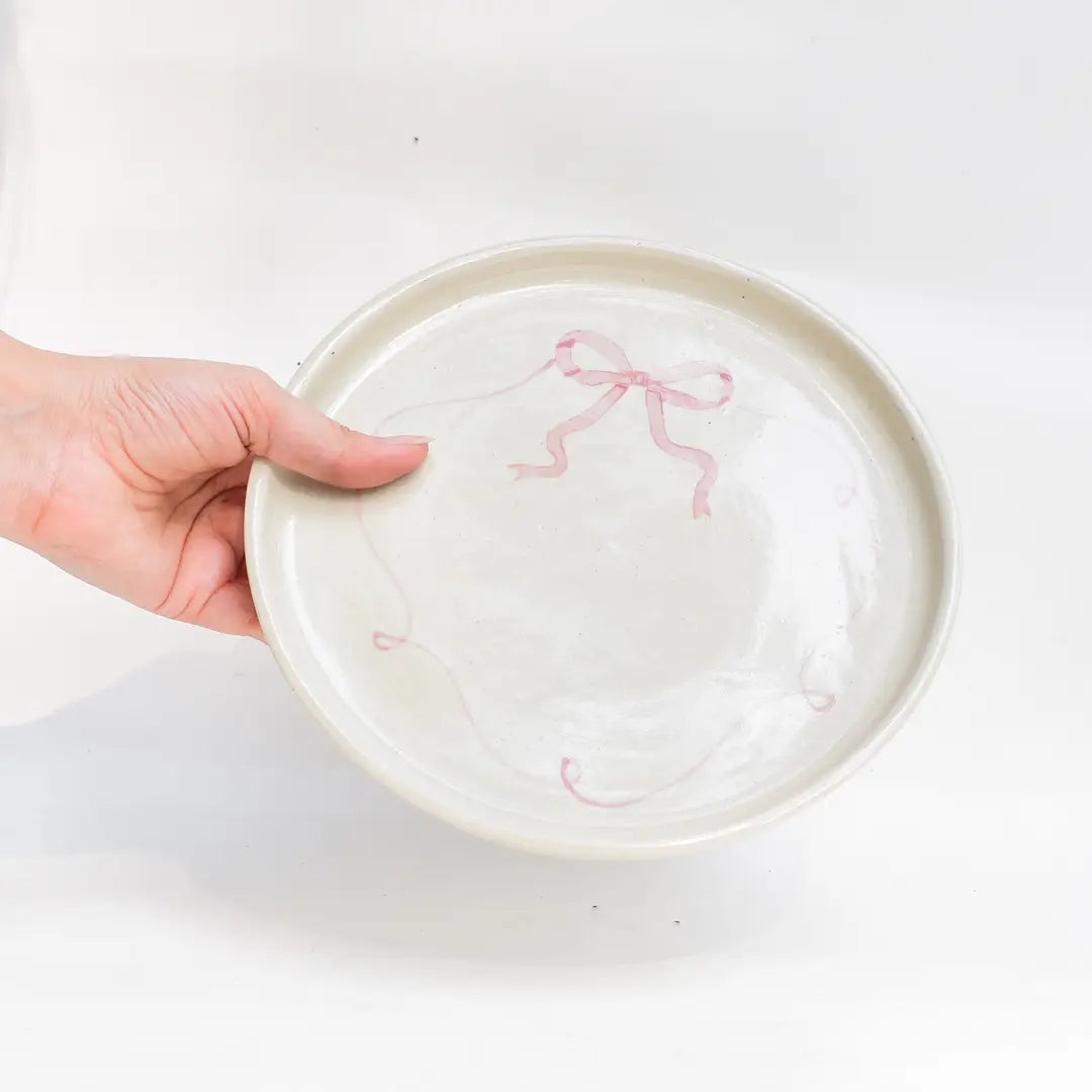 Ceramic platter - Bow, 7 Inches (Set of 2)
