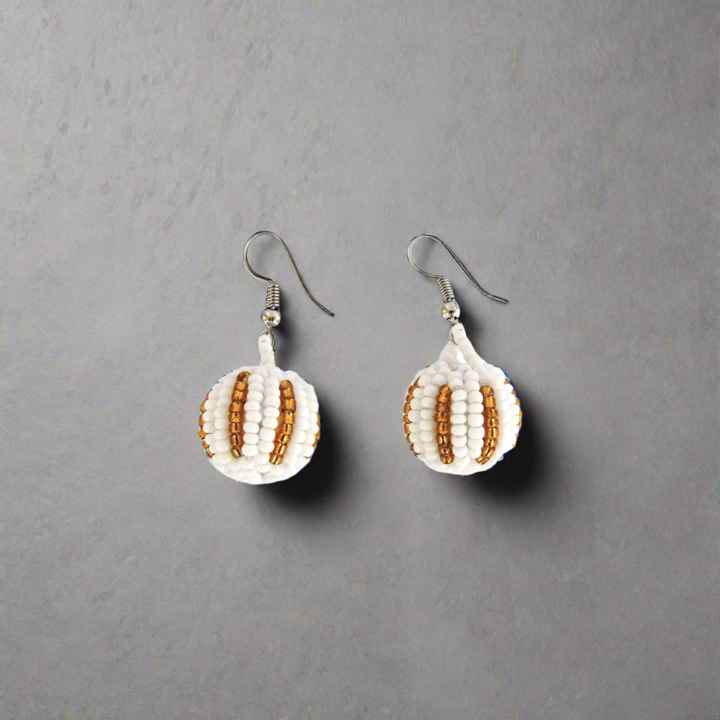 Chebet Mutai Dangle Ball Beaded Earrings