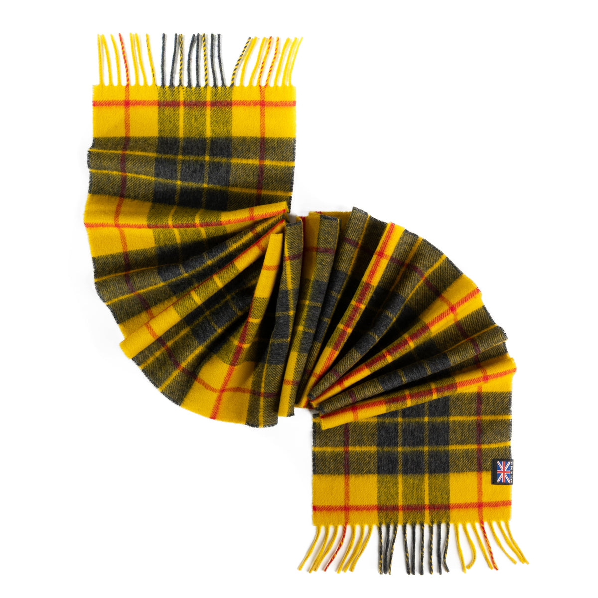 Prince of Scots Fringed Merino Wool Scarf (Dress McCleod)