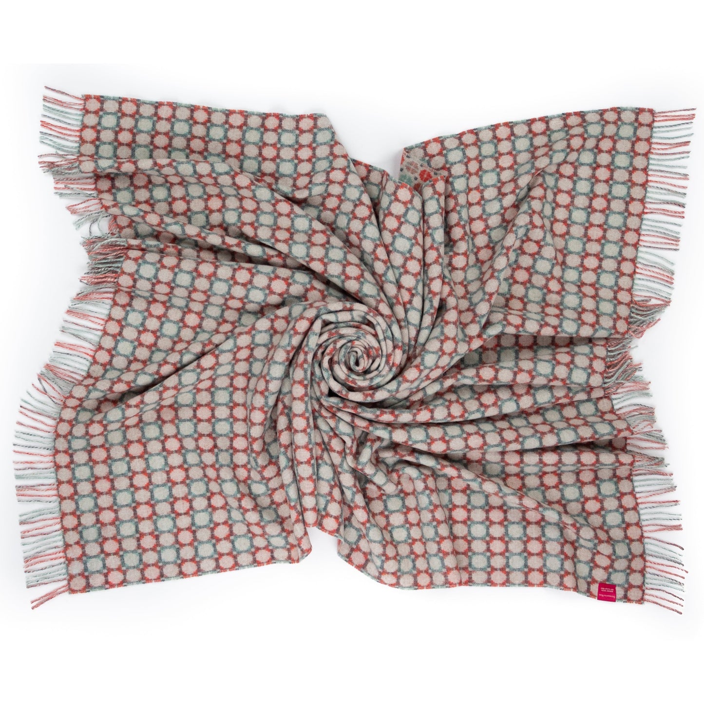 Southampton Home Merino Wool Medallion - Melon