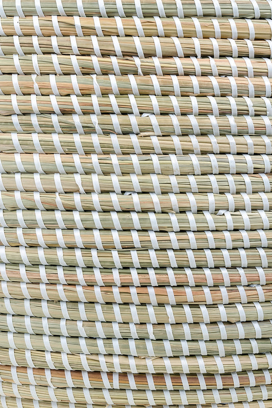 Solid White Knitting Basket