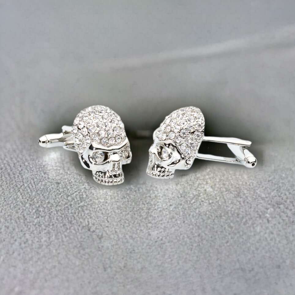 Crystal Skull Cufflinks