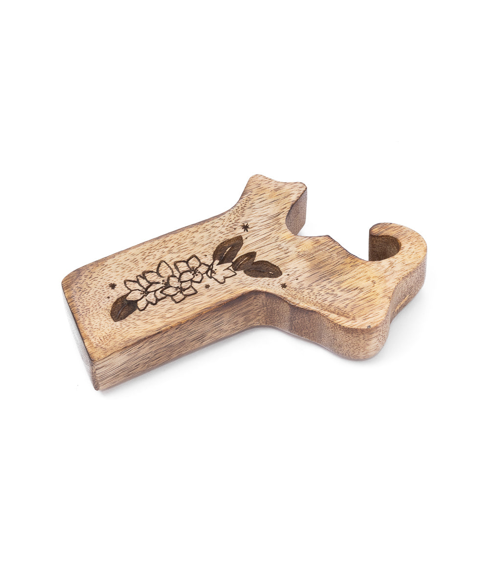 Massachusetts State Mayflower Trinket Dish - Mango Wood