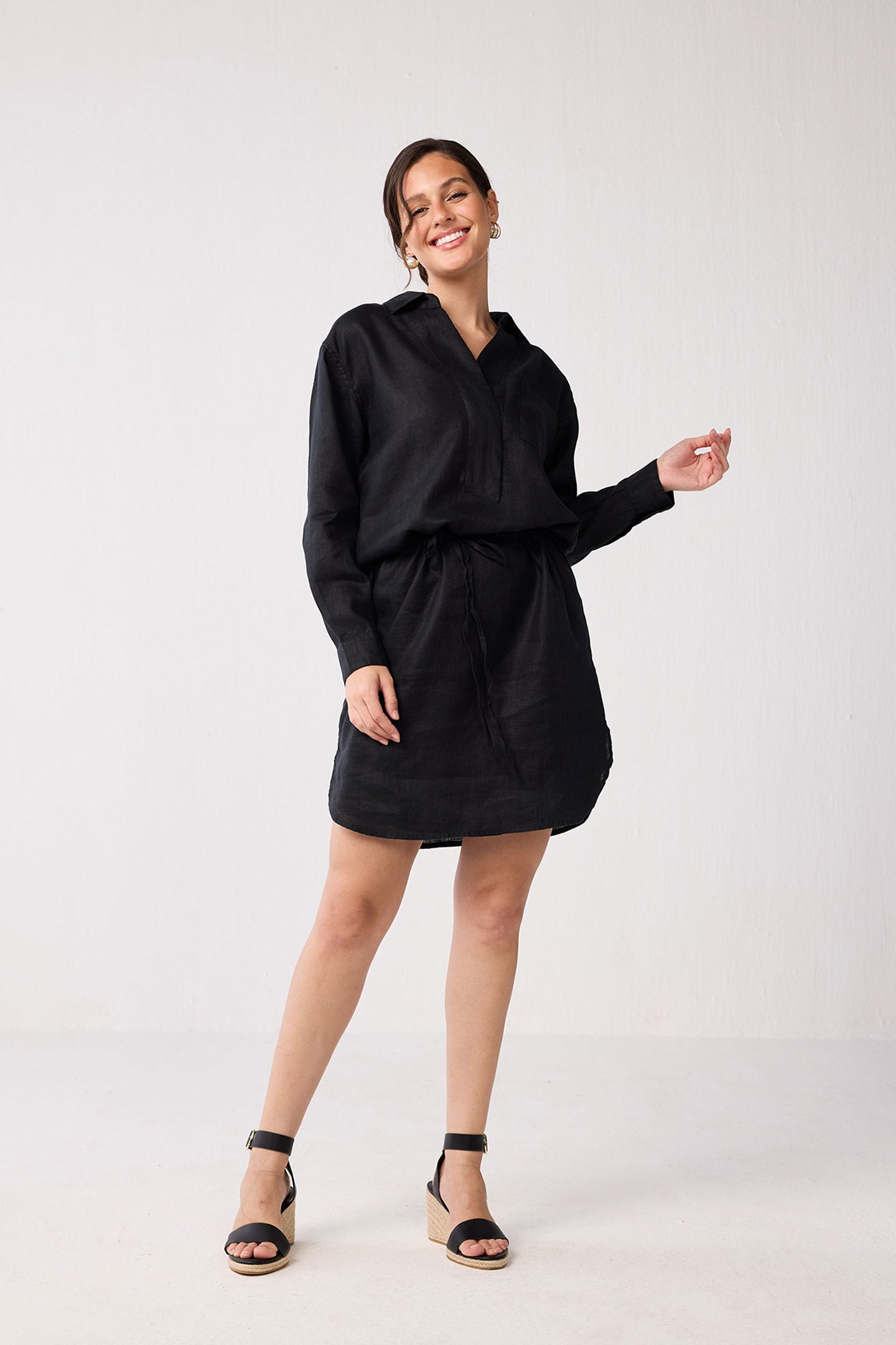 Meet me by the Cliff Dress in Black
