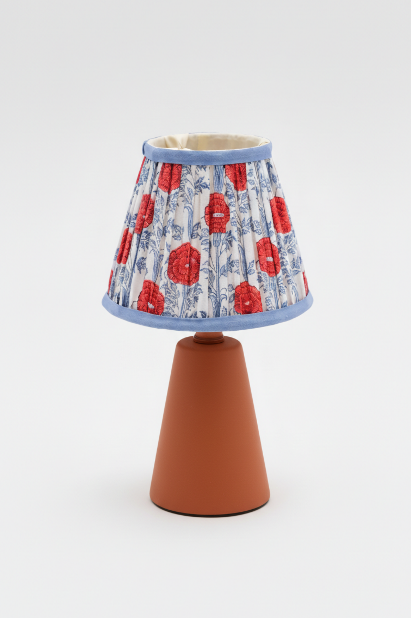 6'' Mini Pleated Lampshade —  Blockprint