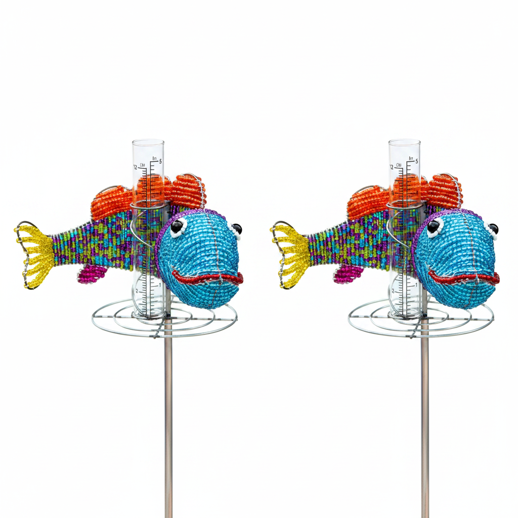 Rain Gauge, Fish (Set of 2)