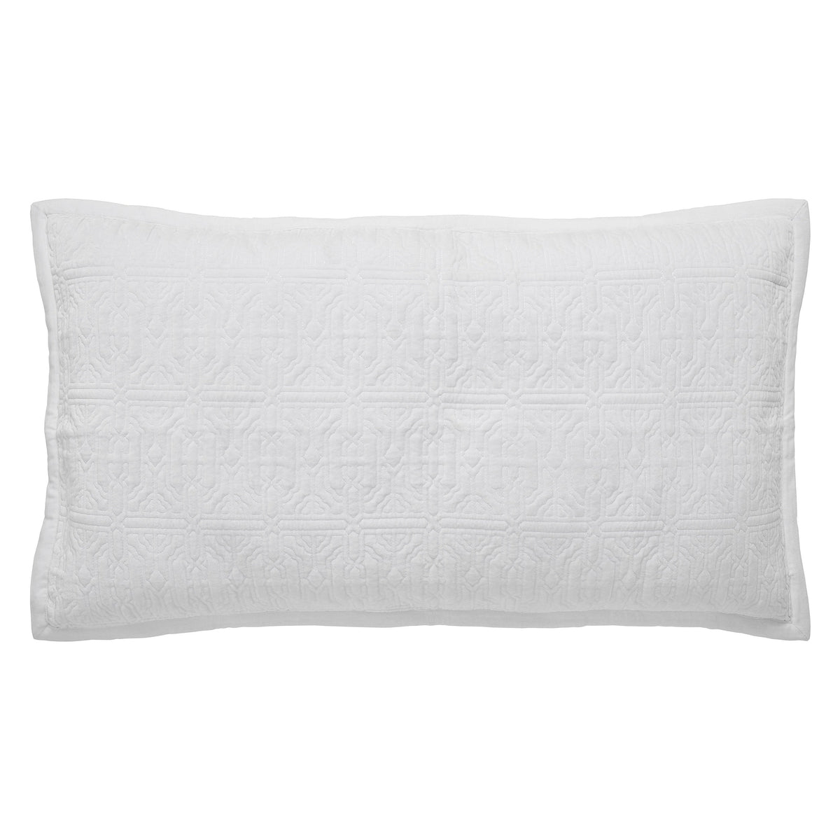 Duke Geometric Cotton Velvet Quilt Sham