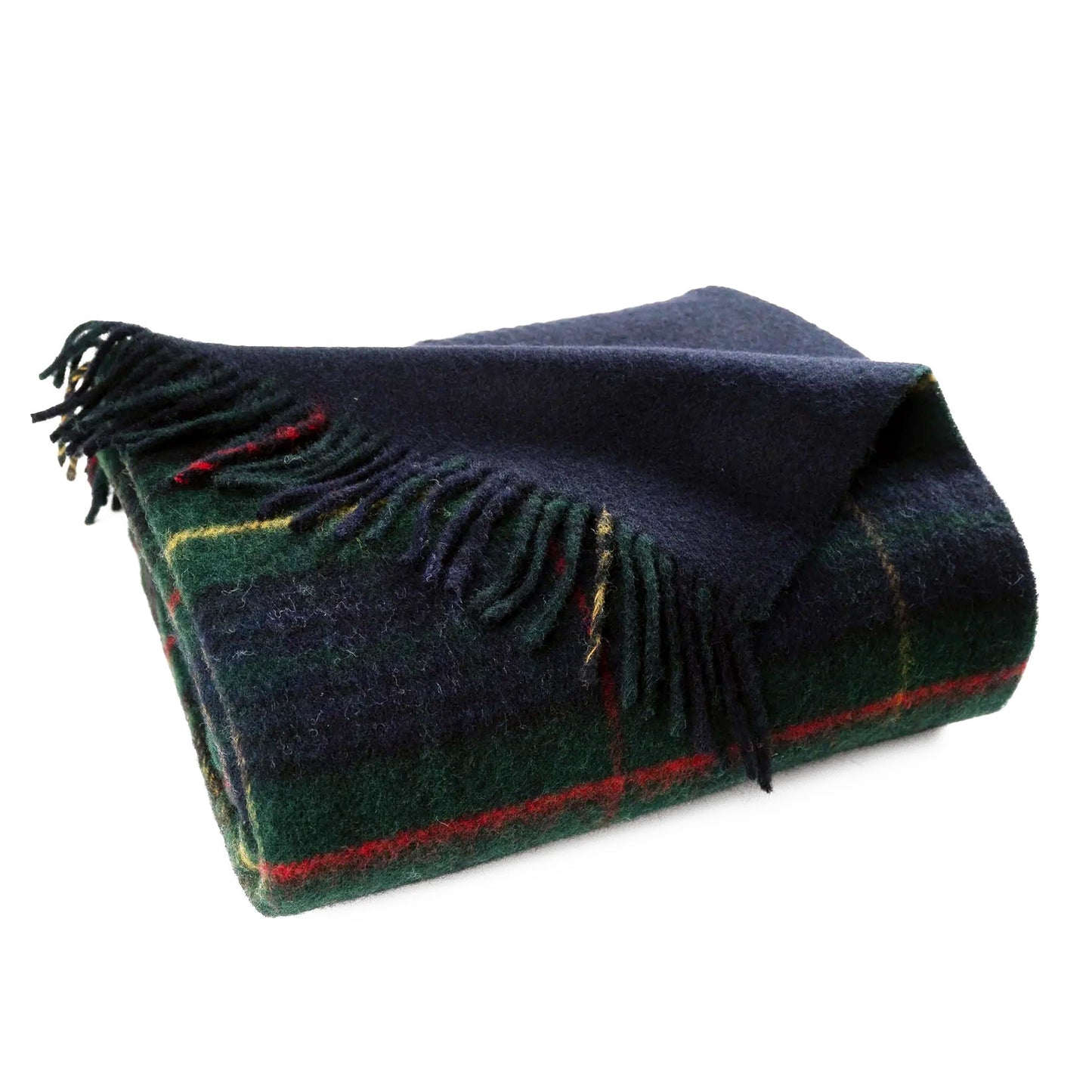Highland Tweeds Double Cloth Reversible Throw - Hunting Stewart