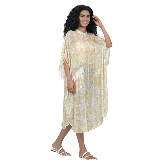 Binary Leaflet Caftan - Golden