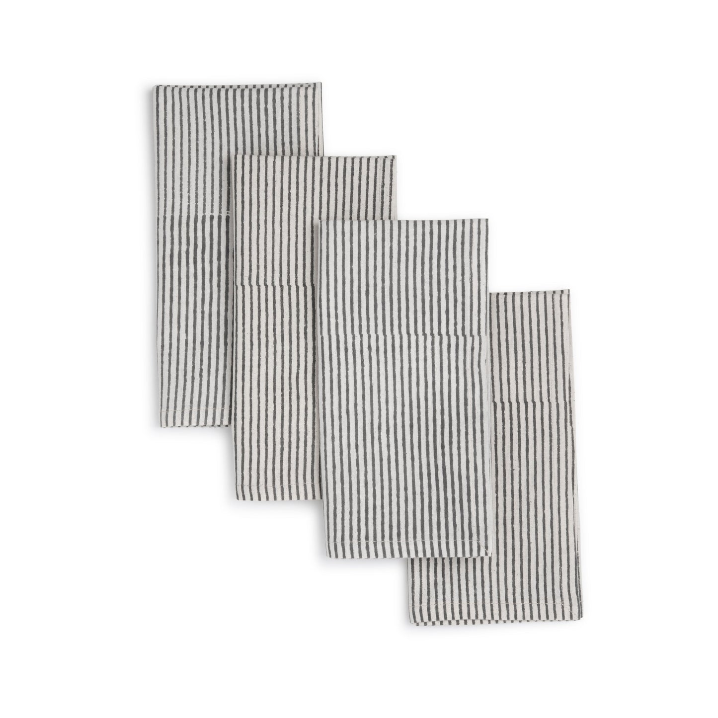 Hand Block Printed Cotton Napkins, Set of 4 | 18″×18″ | Fair trade | Axis