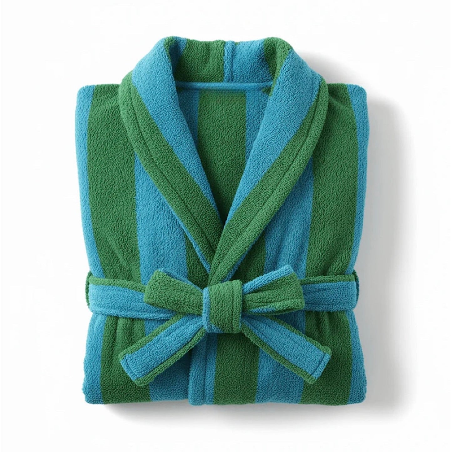 Ultra Soft Retro Whimsical Stripe Bath Robe