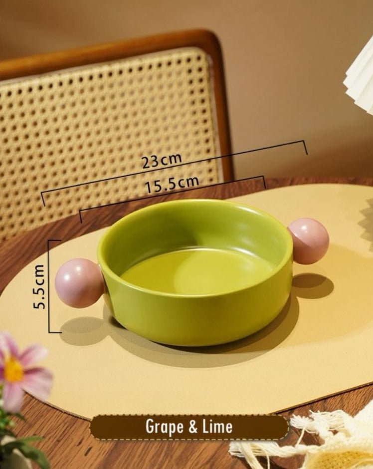 Small Gelato Serving Bowl - Cute Dopamine Whimsical Ceramic Dinnerware