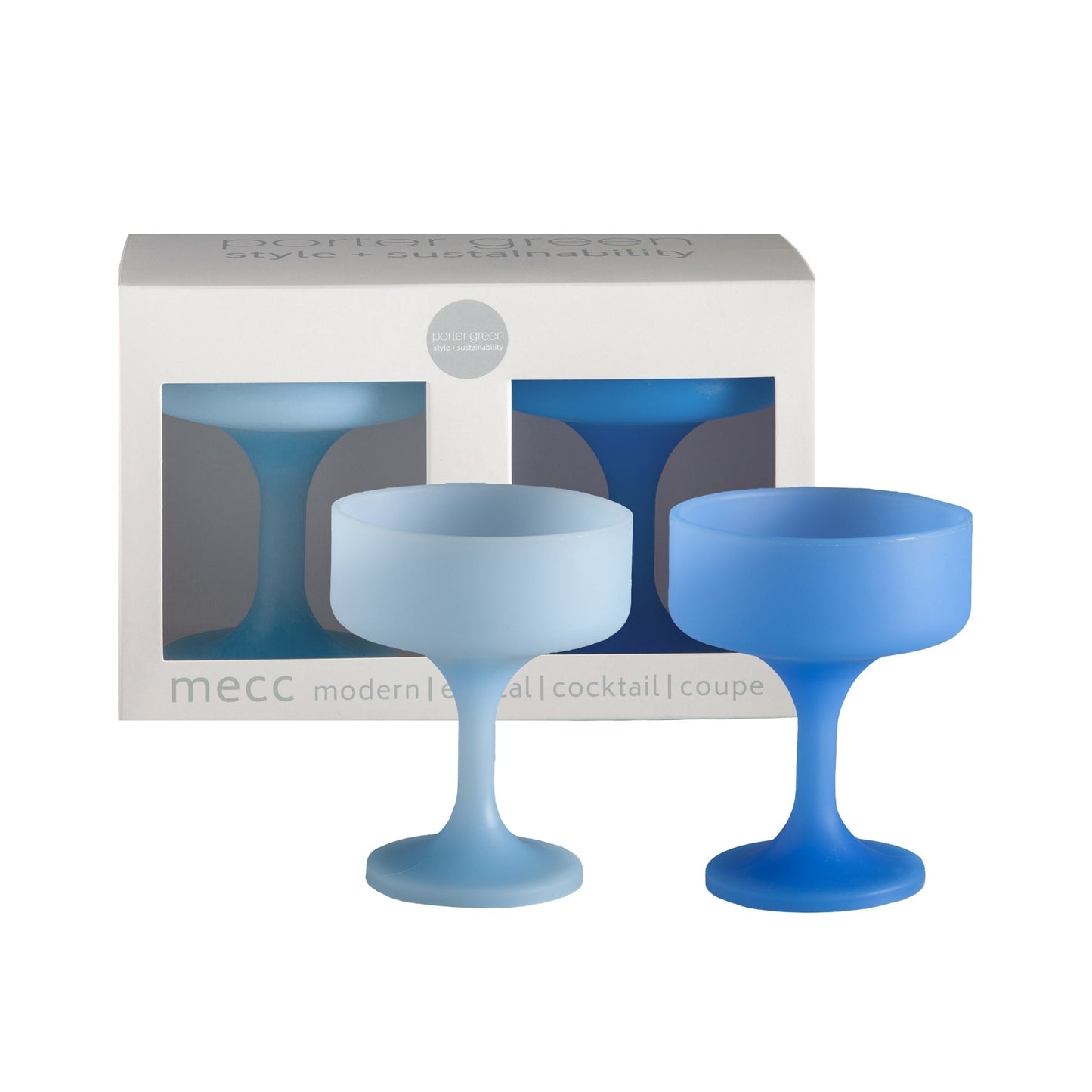 sky + kingfisher | mecc | silicone unbreakable cocktail glasses