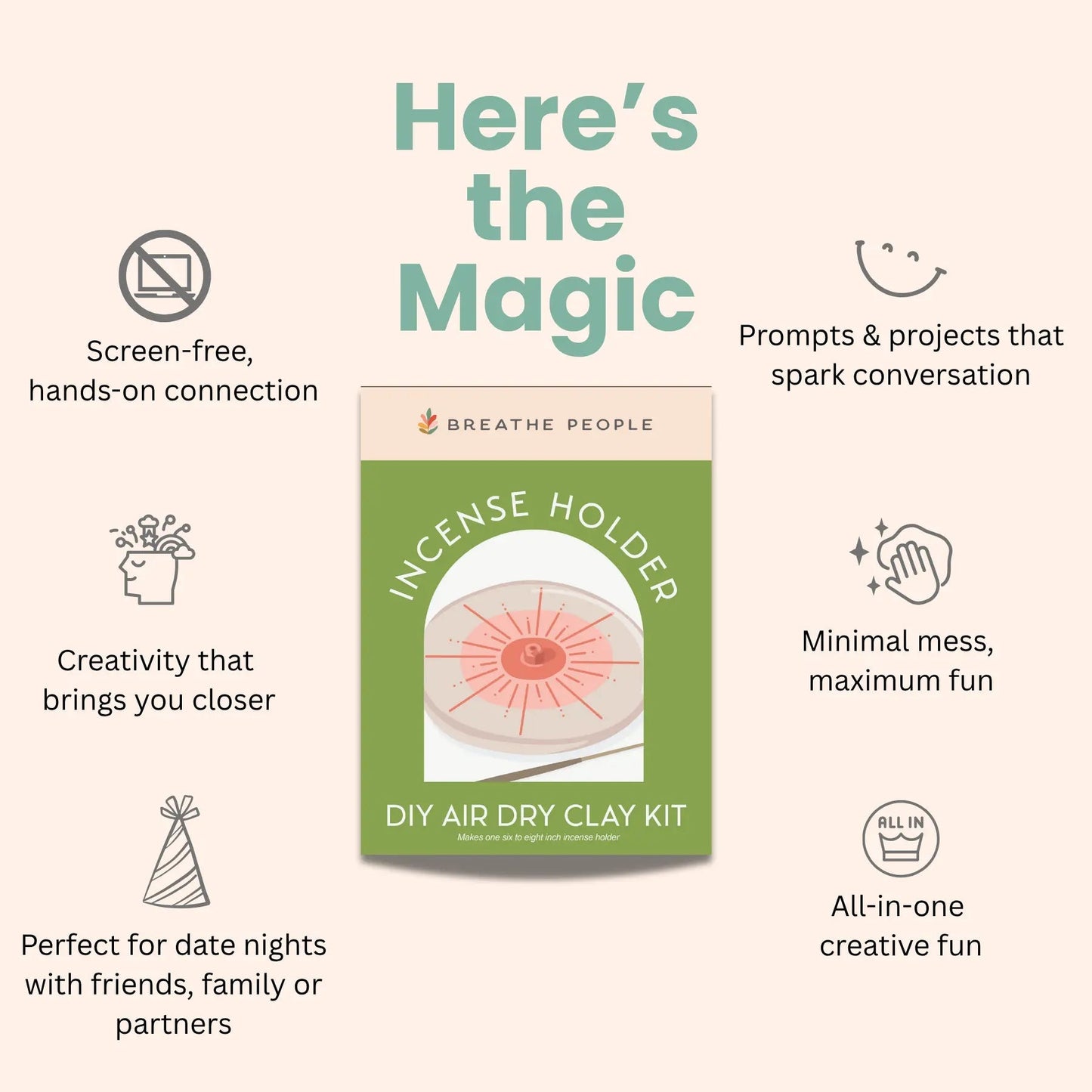 DIY Air Dry Clay Kit- Make Your Own Sun Wall Hanging