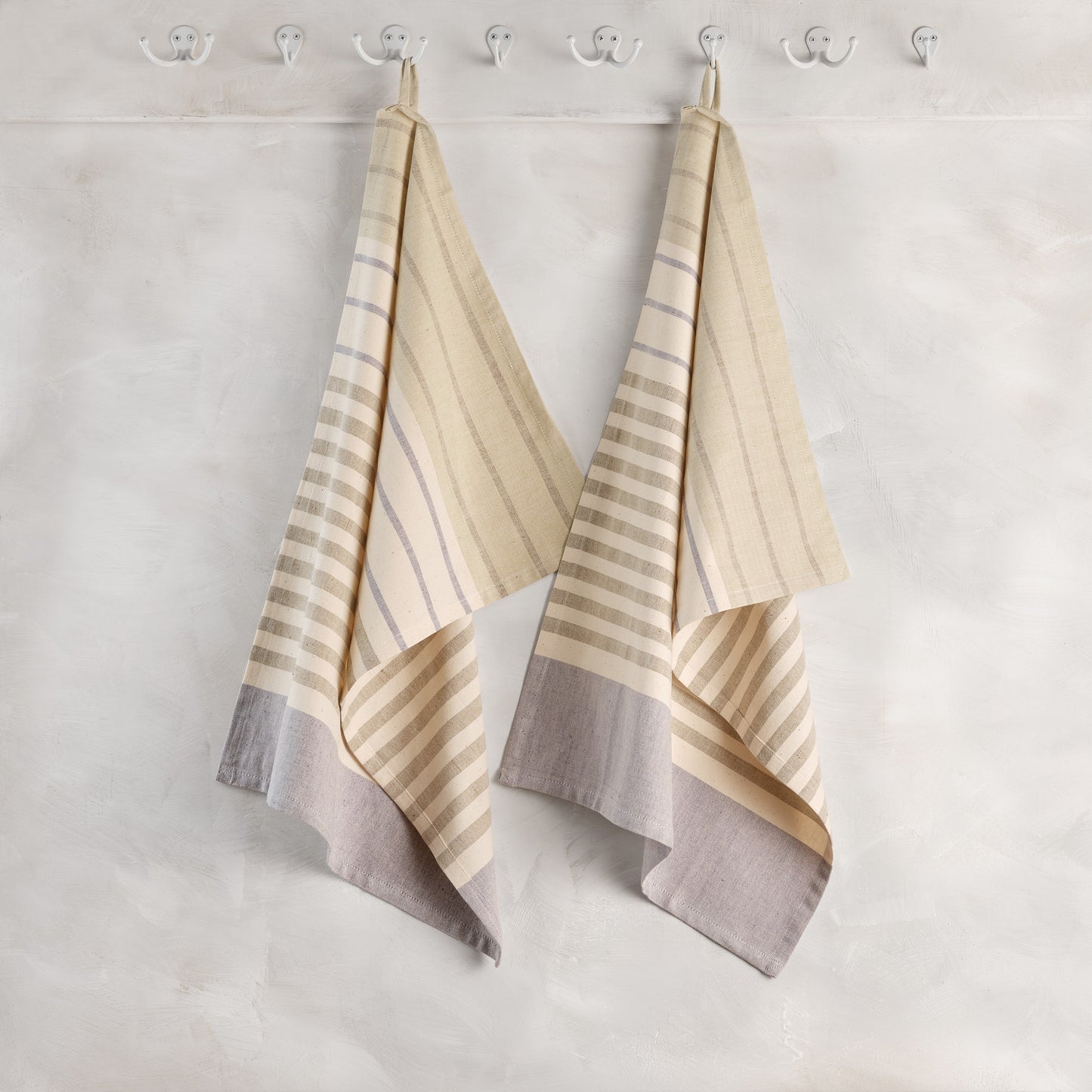 Handwoven Cotton Kitchen Towels | Set of 2 | Fair Trade | Airy Stripe