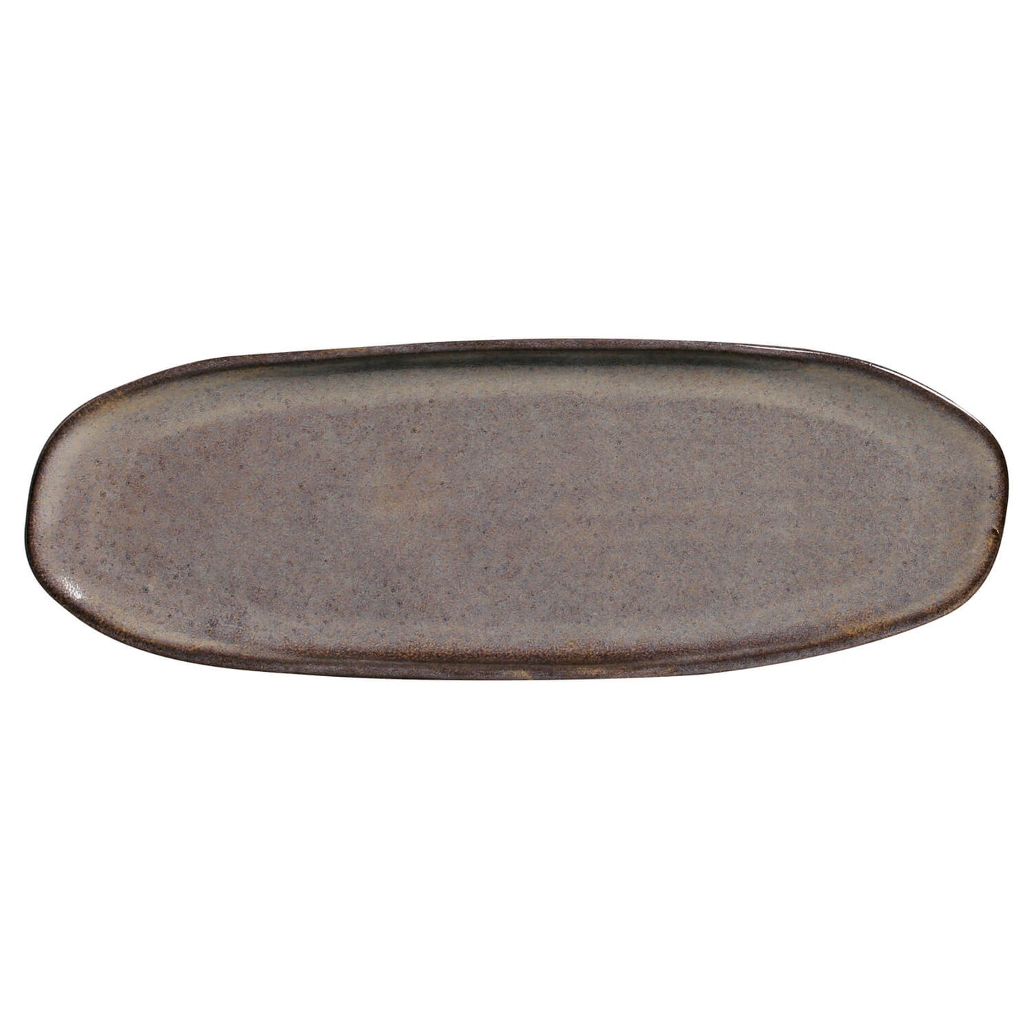 Shallow Organic Oval Platter Large Set of 4