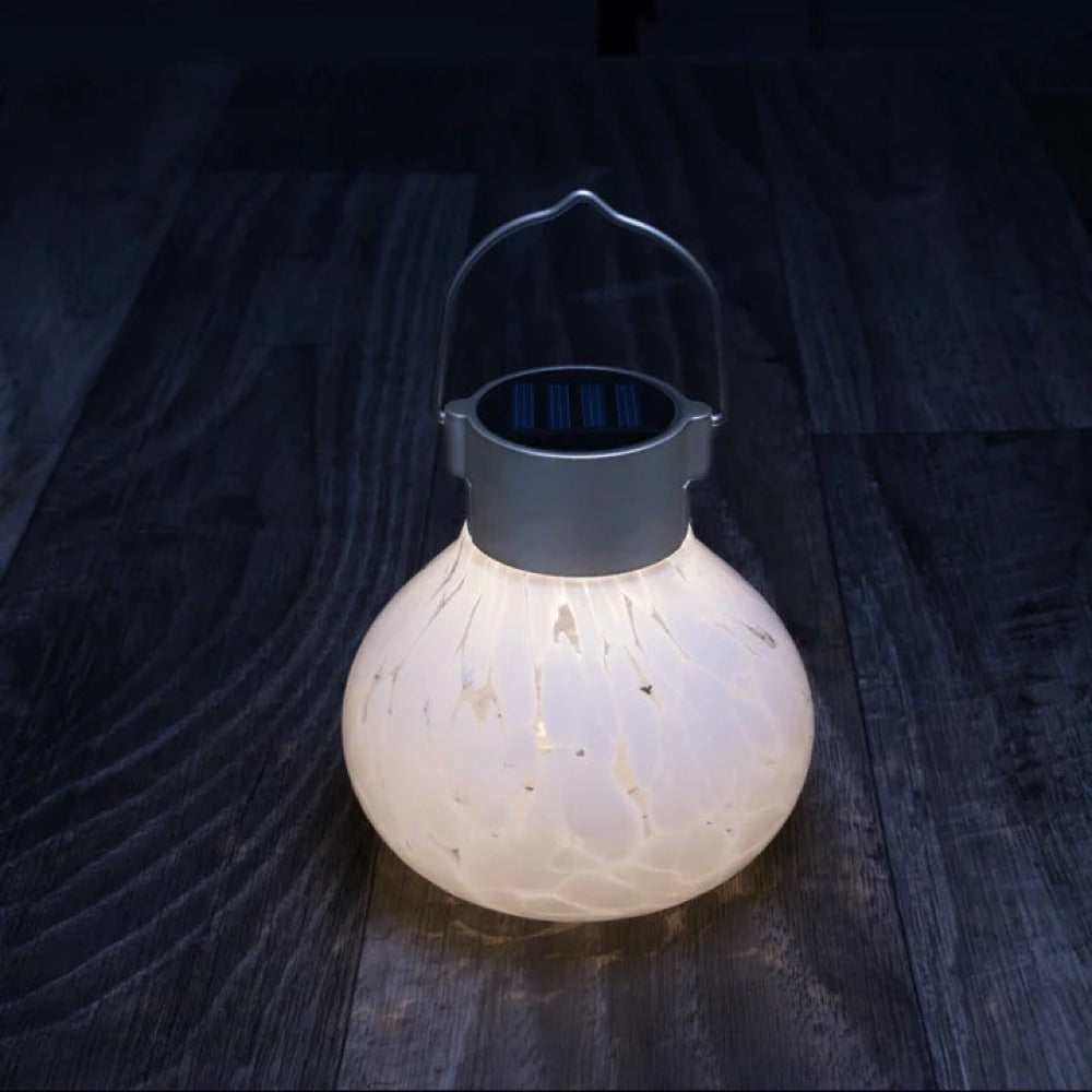 Solar Tea Lantern Handblown Glass 3-pack