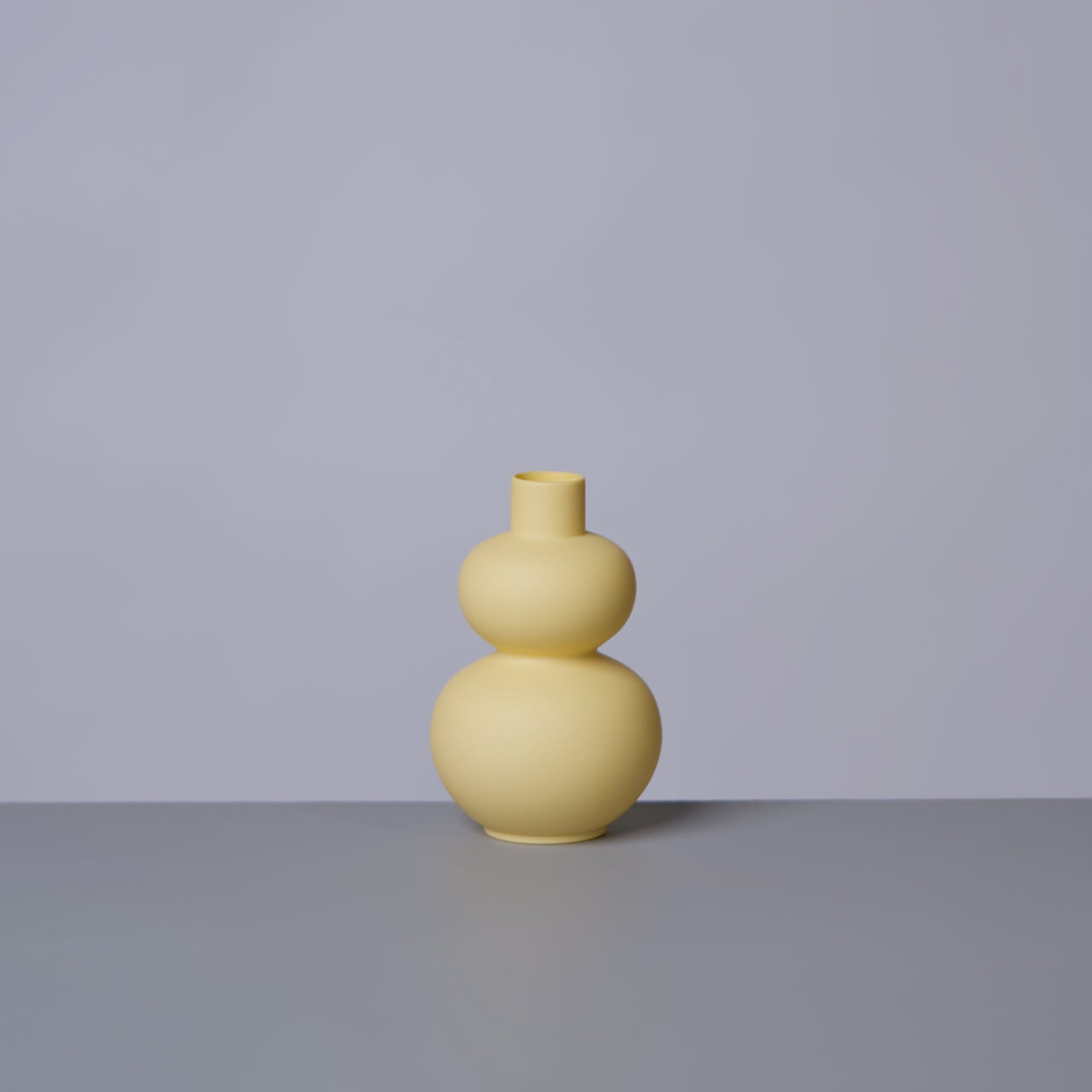 Matte Porcelain Mini Double Lobed Vase