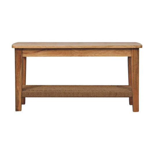 Rope Coffee Table, Open Shelf