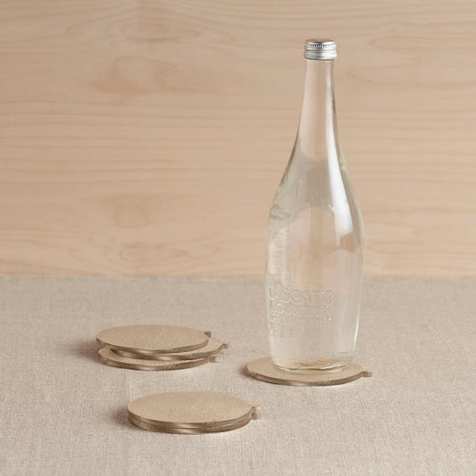 Stinson Antique Brass Coasters - Set of 6