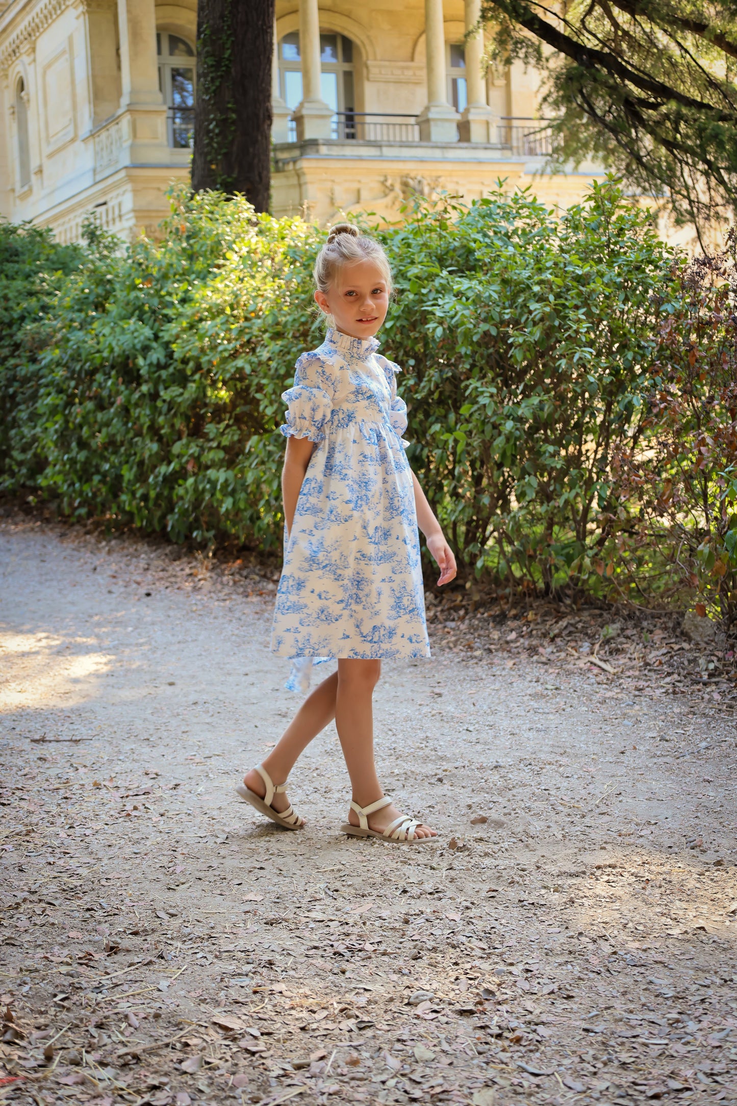 Aoki Dress-Blue Toile