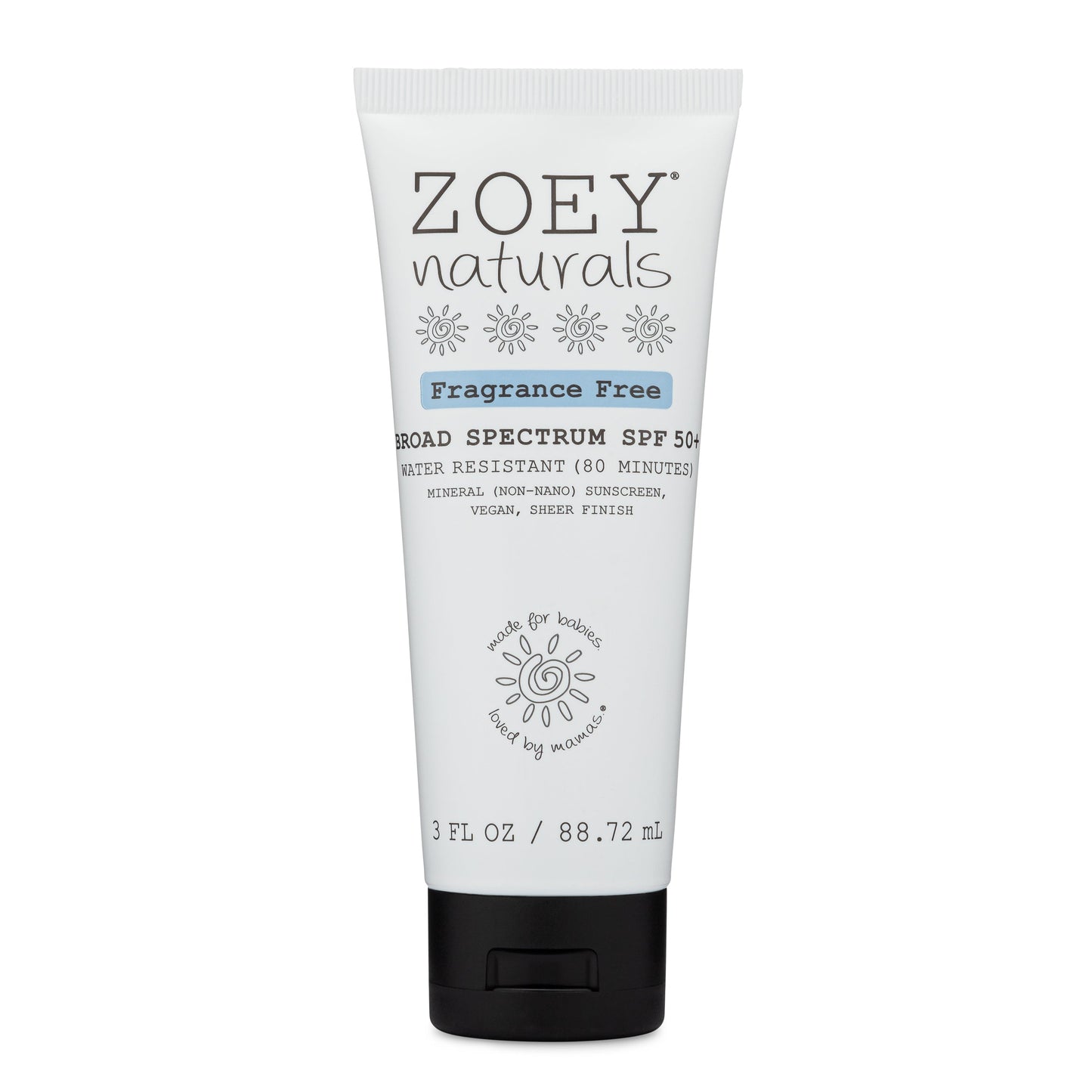 Zoey Naturals SPF 50+ Sheer Finish Mineral Sunscreen