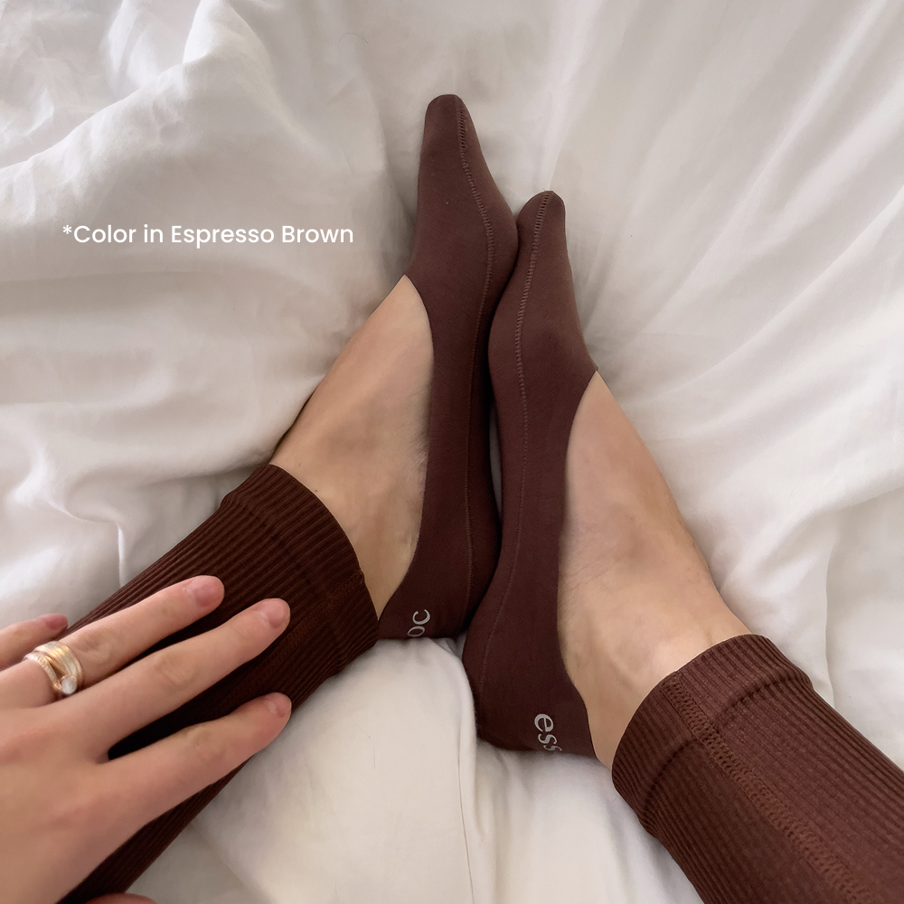 Unisex Cotton No Show Socks | Toffee Tan