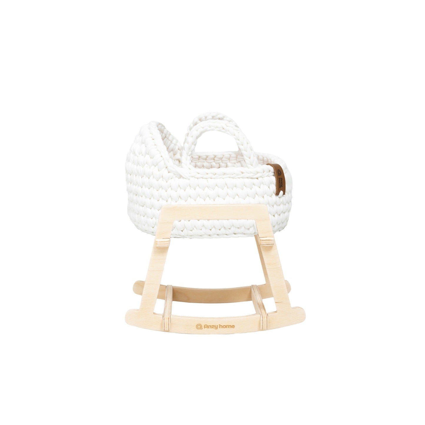 Mini Doll Moses Basket w/Rocking Stand