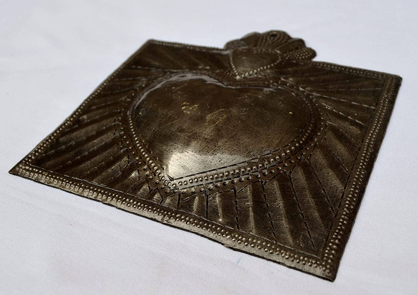 6" Set/3 Sacred Hearts, Hand Made in Haiti, Fair Trade
