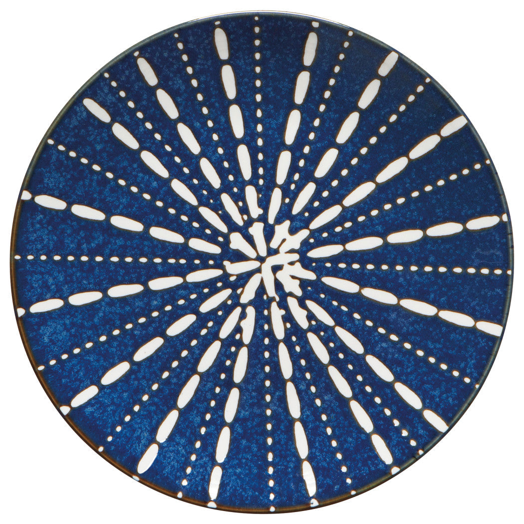 Set of 6 Pulse Stamped Plate 8.5 inch