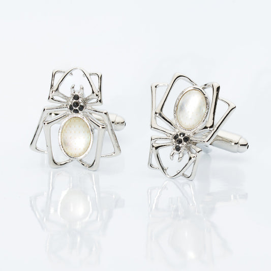Crystal Spider Cufflinks