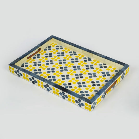 Marigold Mosaic Inlay Serving Tray
