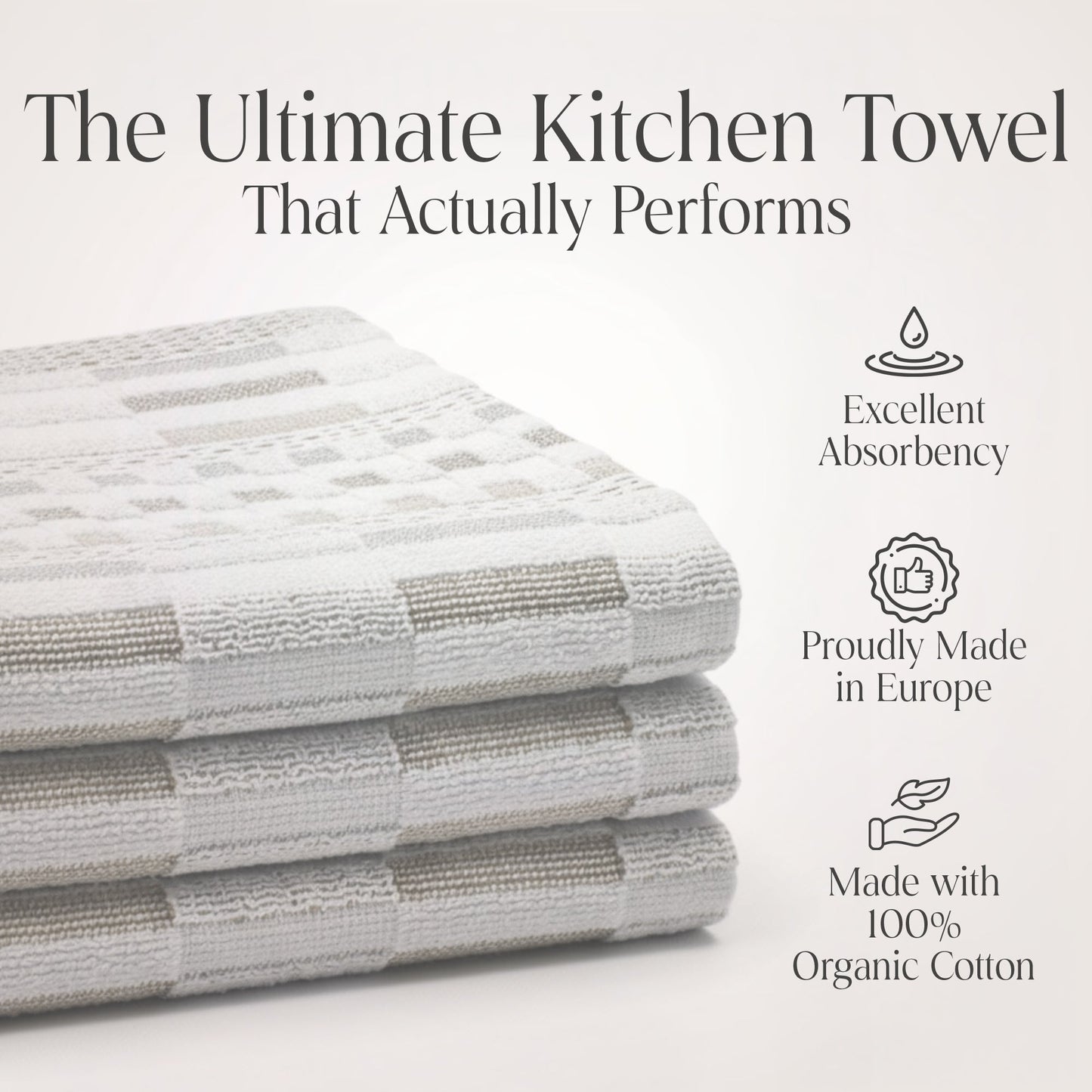 100% Organic Cotton Kitchen Towels