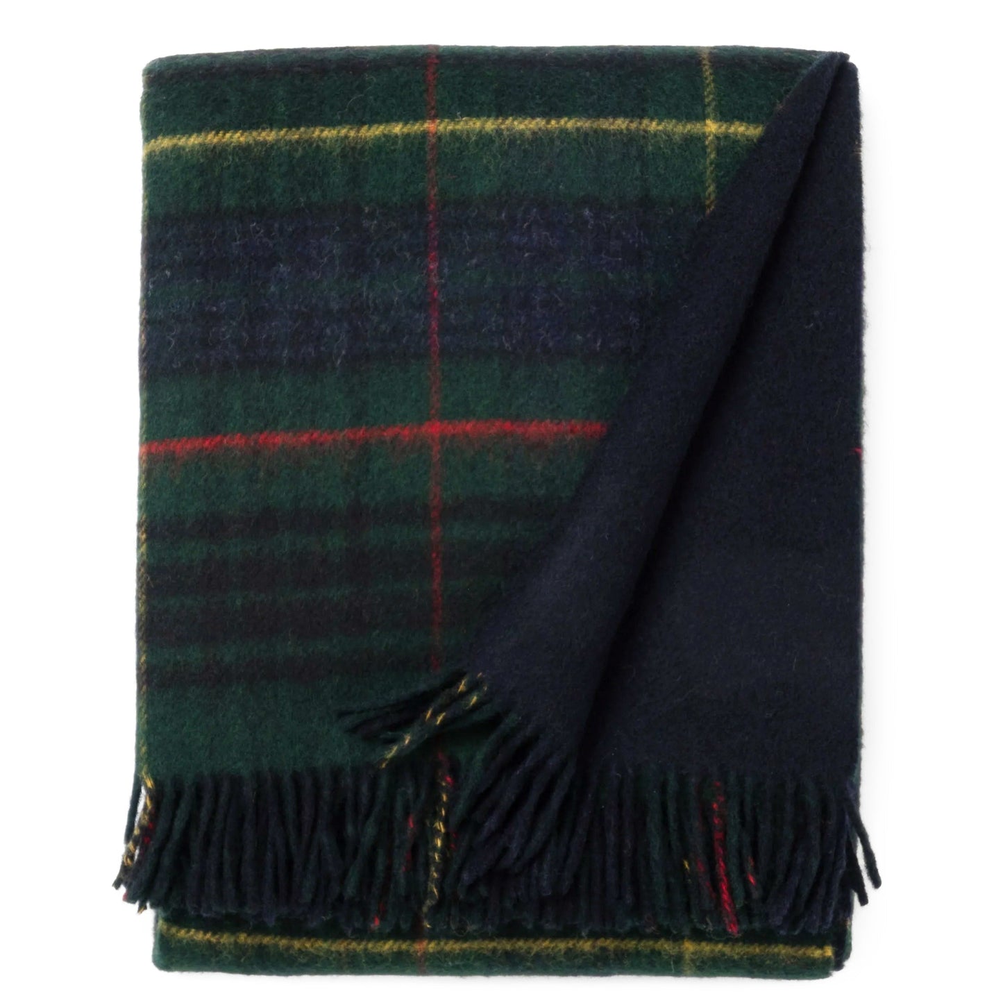 Highland Tweeds Double Cloth Reversible Throw - Hunting Stewart