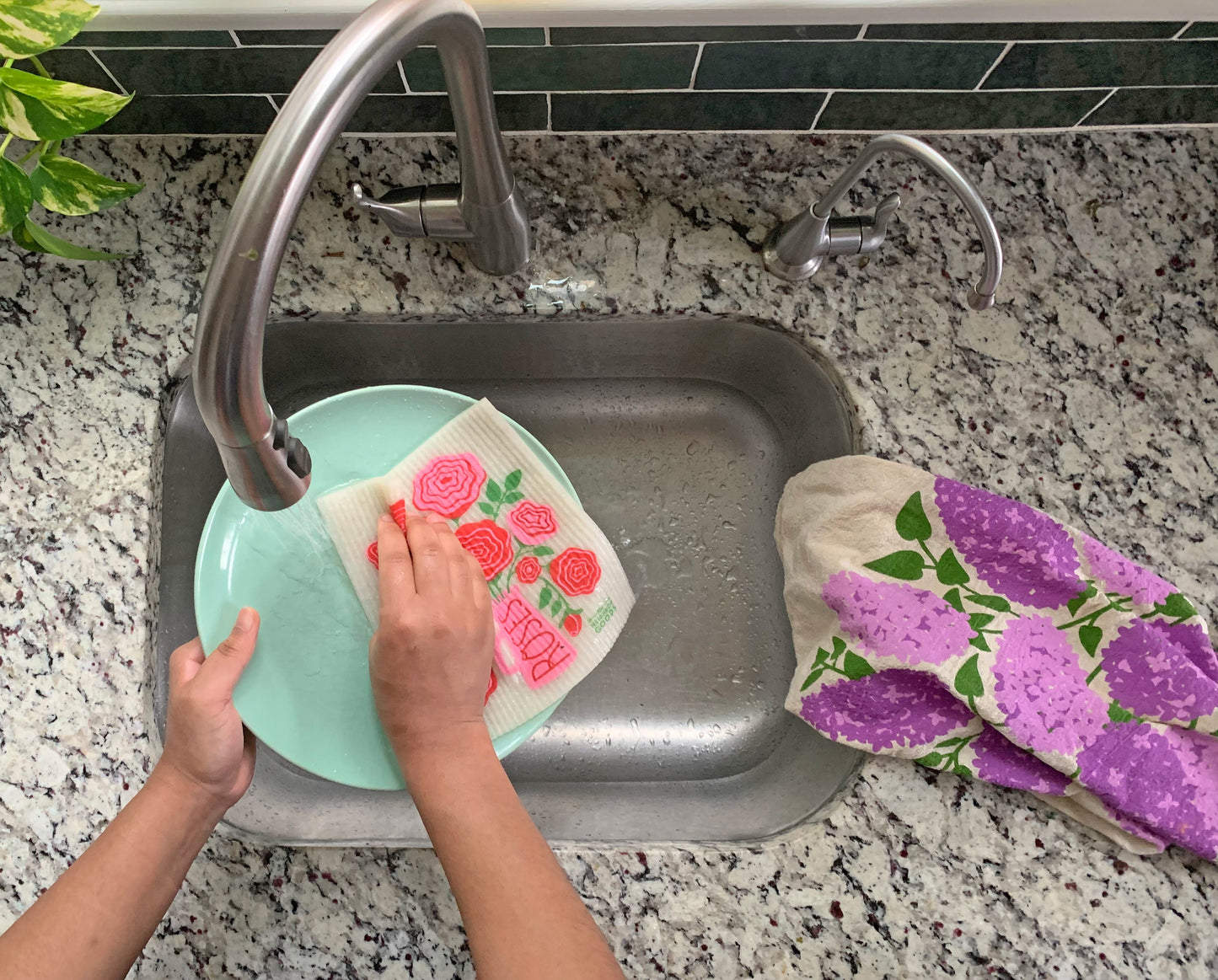 Lilacs Dish Towel