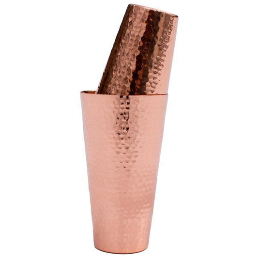 Professional Hammered Solid Copper Cocktail Shaker Set