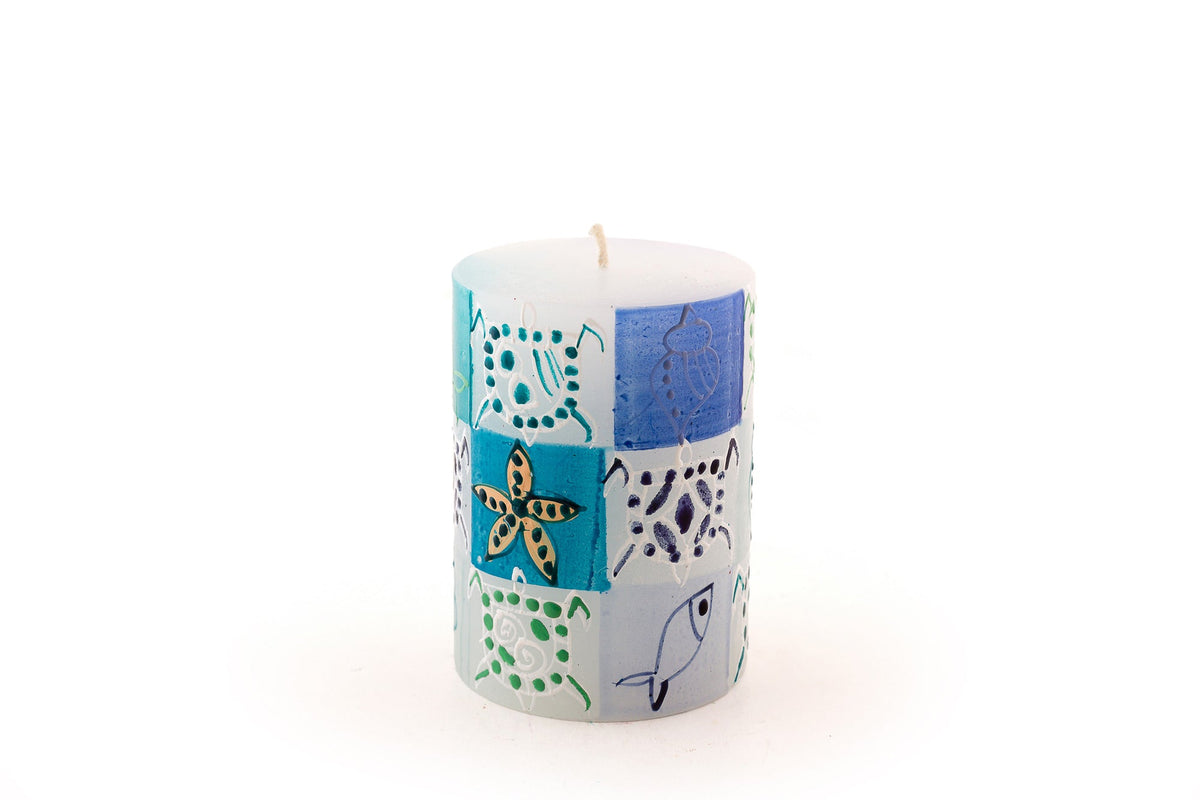 Arniston Beach Painted Candles