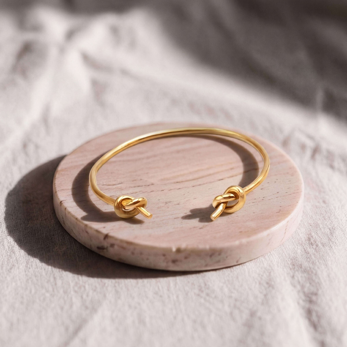 Double Knot Brass Cuff Bracelet | Mji - EcoDunia