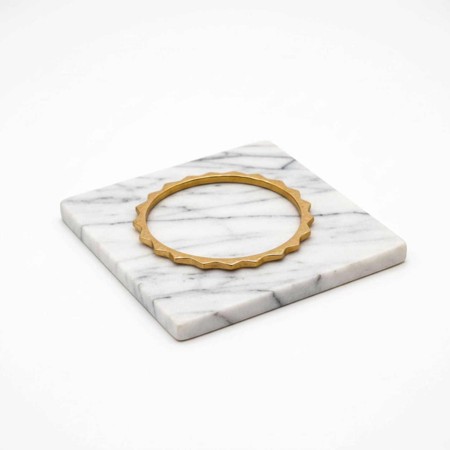 Amali Brass Spiked Bangle Bracelet