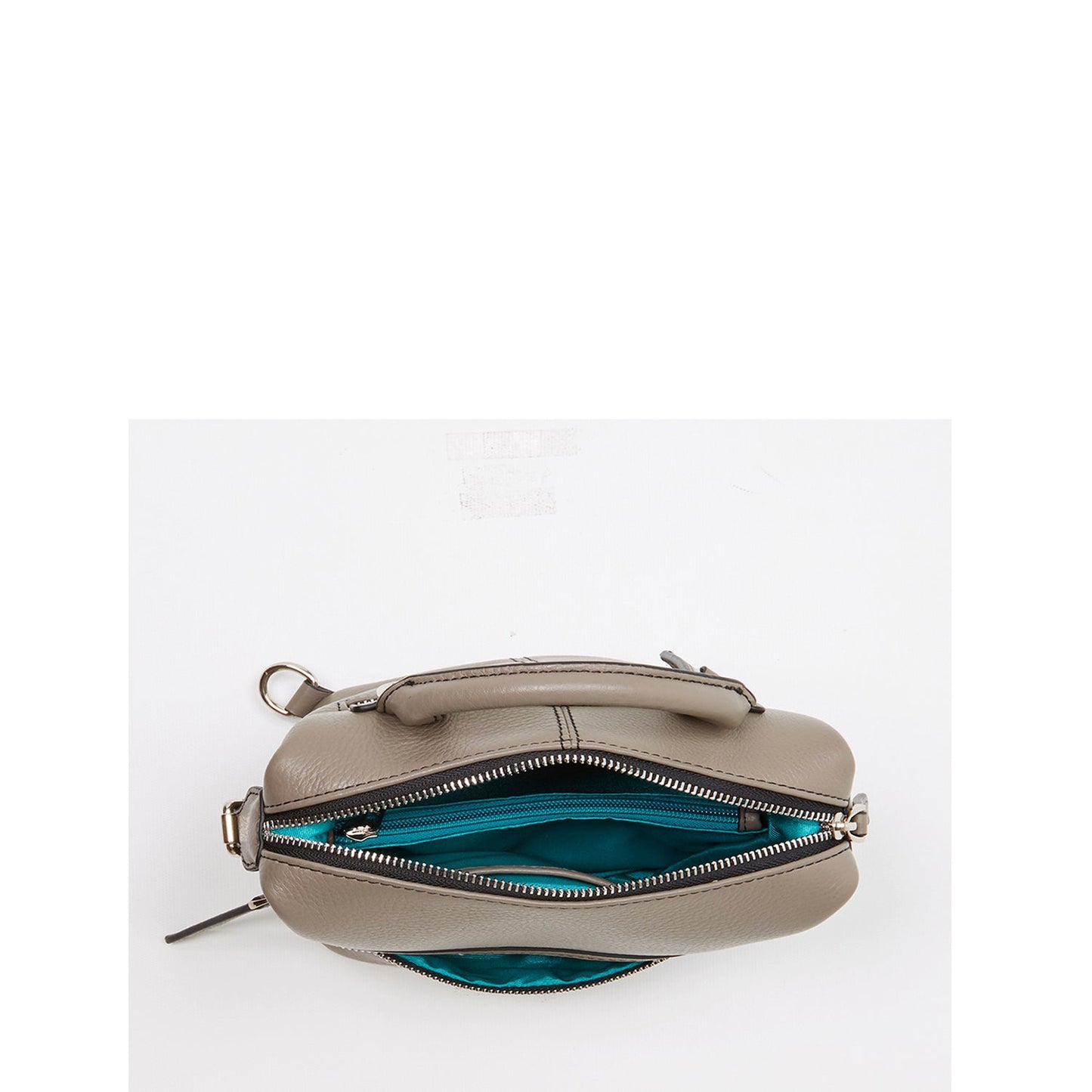 SUSU Gray Leather Backpack Purse for Women Convertible Crossbody Bag Medium Size with Front and Back Pockets