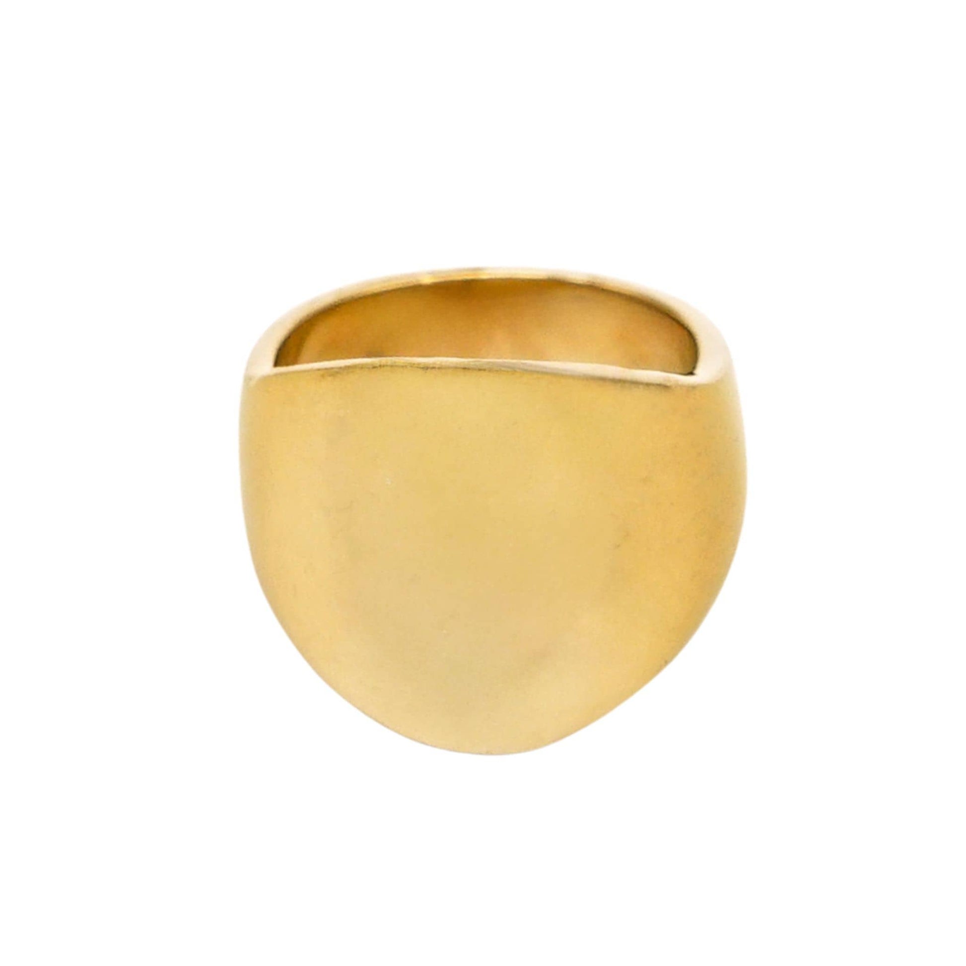 Rounded Dome Brass Ring | Aziza Ecodunia