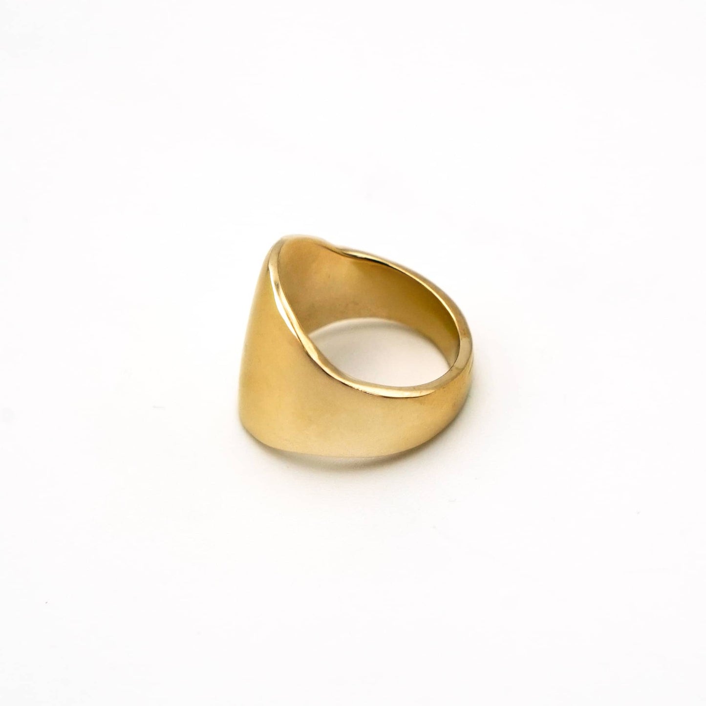 Rounded Dome Brass Ring | Aziza Ecodunia