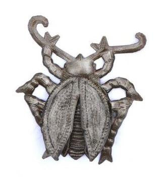 Garden Beetle Metal Art, Decorative Wall Hanging Art 5.5