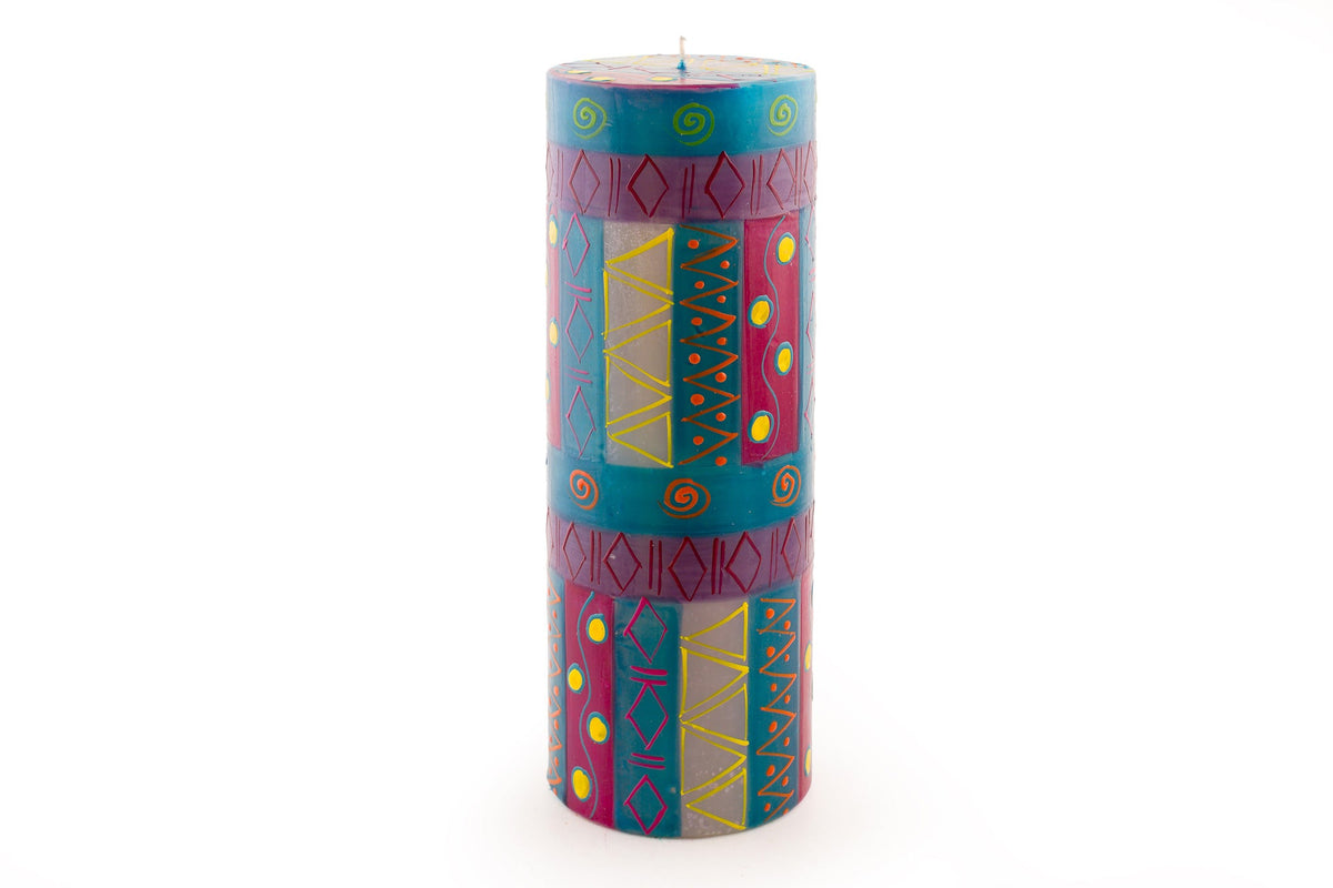 Blue Moon Painted Candles