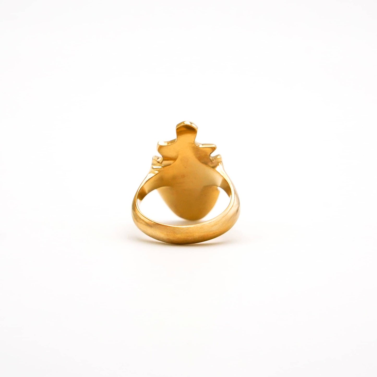 Brass African Shield Statement Ring | Bahati Ecodunia