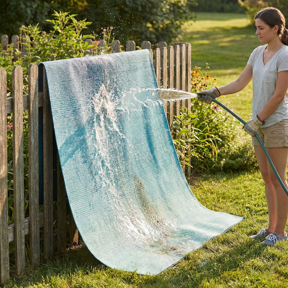 Big Sur - Striped Outdoor Rug for Patio