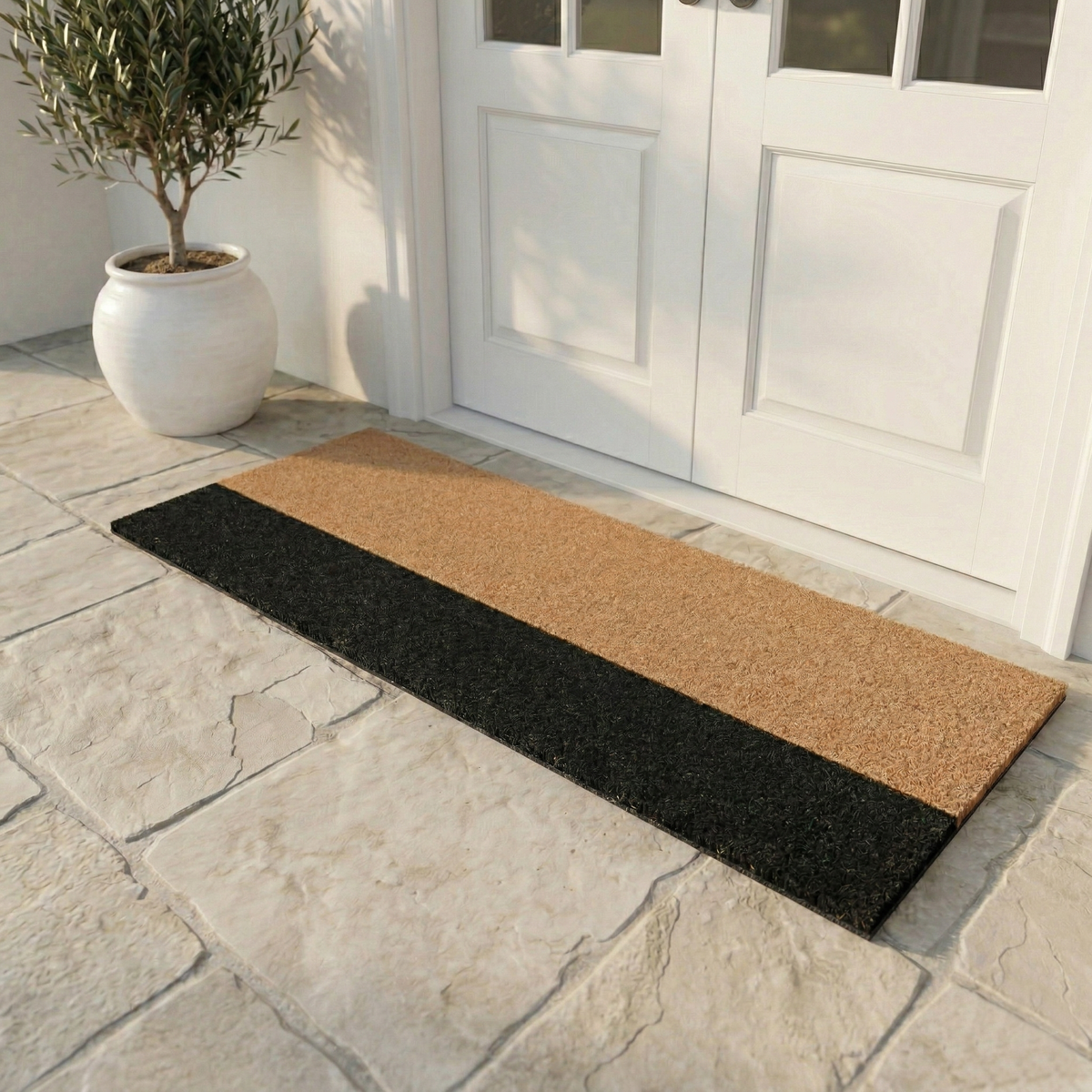 Black Belt Coir Doormat