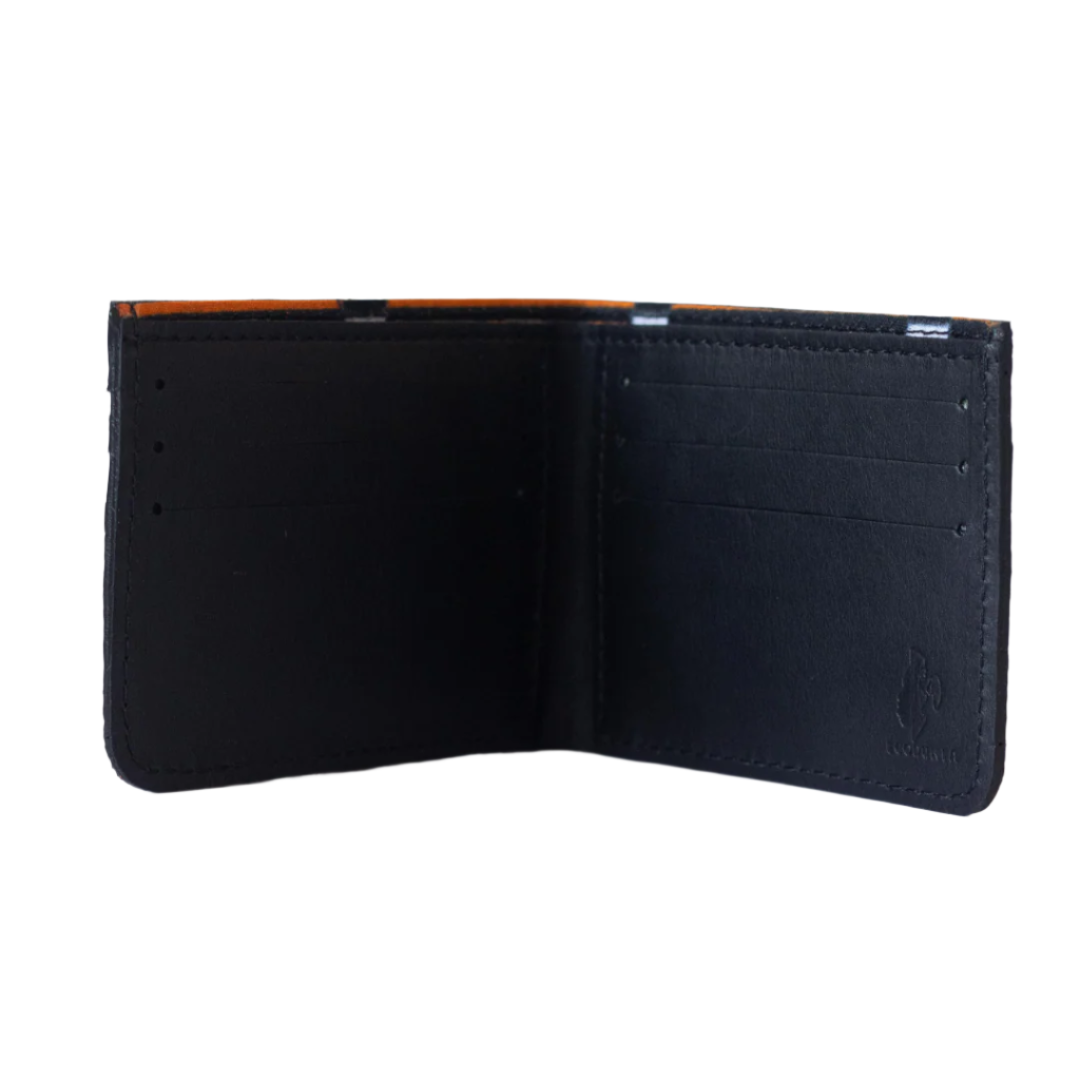 Genuine Slim Fish Wallets - Bifold Fish Leather Wallet #color_green